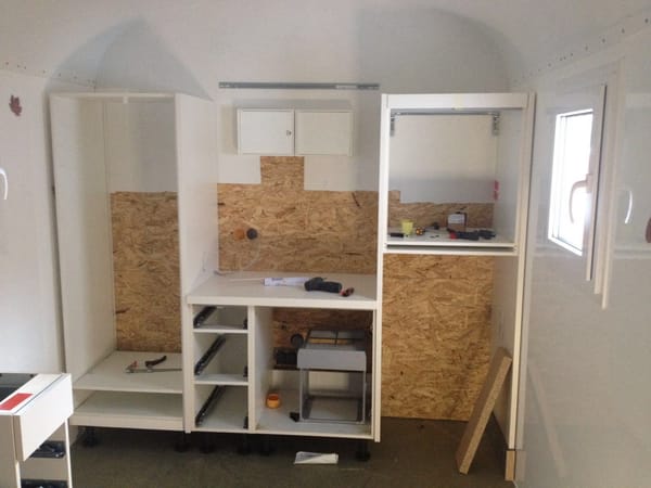 Der Einbau der Küche